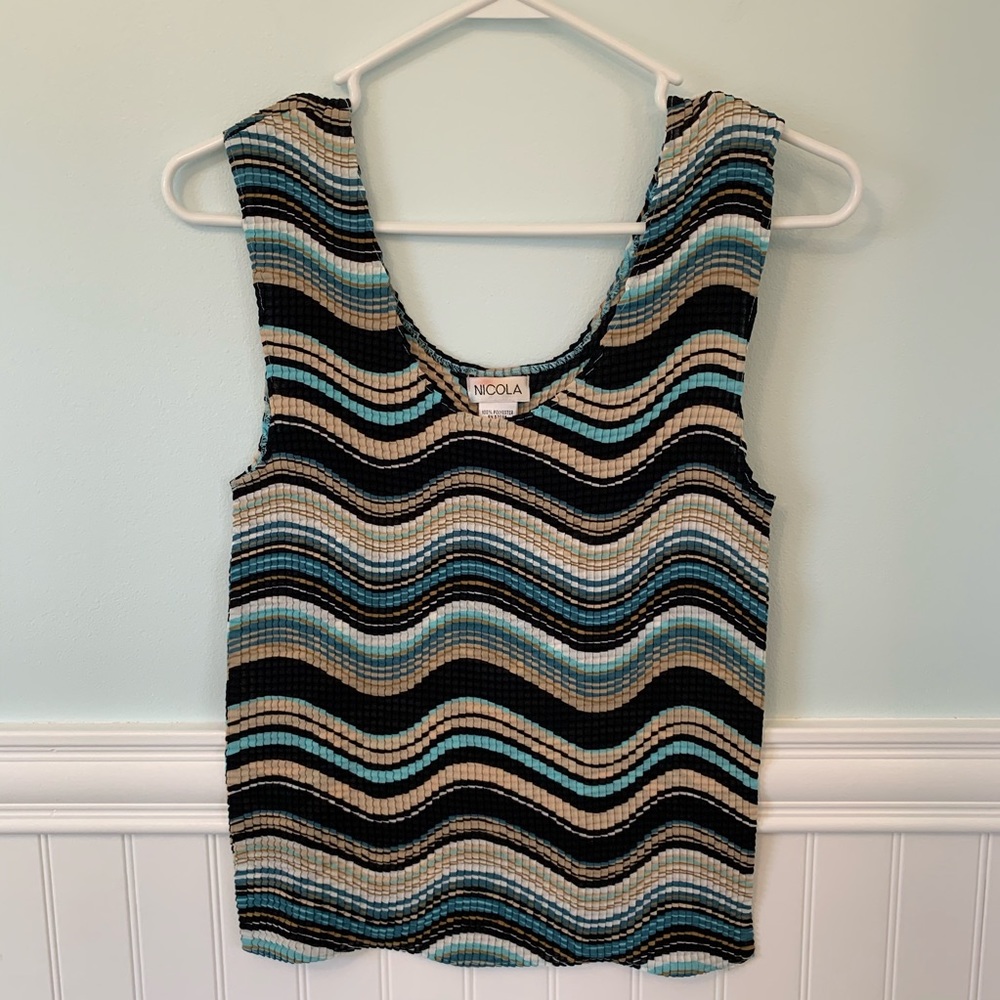 🔥🔥 SALE!!  NICOLA Crinkle Stretch Tank